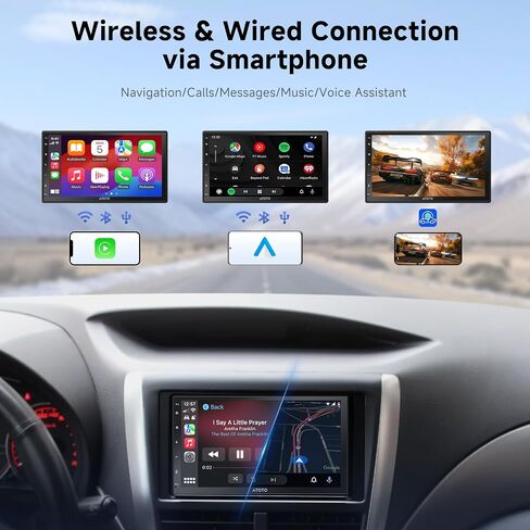A5L 7" Android Double Din Car Stereo with 1080P Dashcam & Backup Camera in Saudi Arabia