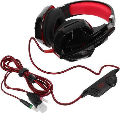 Outanaya USB Gaming Headset with Mic, Vibration, LED Lights for Laptop in Kuwait