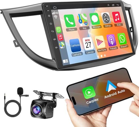 4GB+64GB Car Radio for Honda CRV 2012 2013 2014 2015 2016, 10 Inch IPS Touch Screen CRV Car Stereo with Wireless Carplay/Android Auto, DSP, Bluetooth, Backup Camera, Built-in GPS, FM Radio in Saudi Arabia