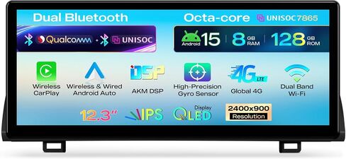 XTRONS 12.3" QLED Car Stereo for Honda Accord 10th (2018-2022) 8GB+128GB in Kuwait