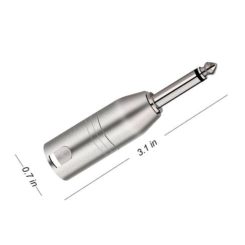 XLR Male to 1/4" Male TS Adapter Gender Changer - XLR-M to 6.3mm Mono Coupler Adapters in Saudi Arabia