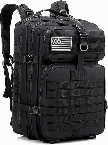 45L Tactical Backpack Military Tactical Bag Pack Army Molle Survival Bags Backpacks (black) in Saudi Arabia