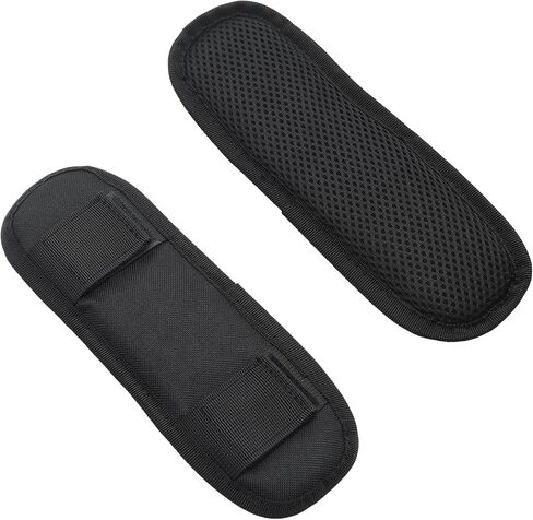 2 Pcs Soft Shoulder Strap Pads, 8.9 Inch Black Breathable Removable Backpack Strap Pads in Saudi Arabia