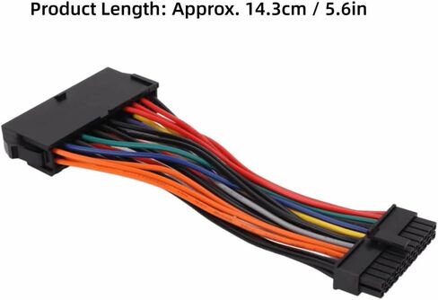 24 Pin to Mini 24 Pin ATX Power Adapter Cable – for Dell Optiplex 780 980 760 960, Internal Power Supply Converter, 5.6 Inch Length in Saudi Arabia