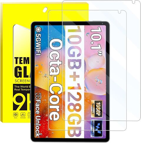 [2 Pack] Compatible with MUISOO MUIC107 Tablet Screen Protector 10.1 Inch, Anti-Glare Tempered Glass, Shockproof Scratch-Resistant. in Kuwait