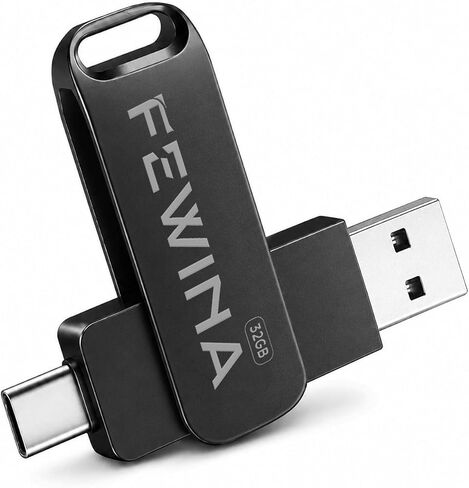 Flash Drive USB C 32GB Dual Thumb Drive USB 3.0 OTG Jump Drive,Black in Saudi Arabia
