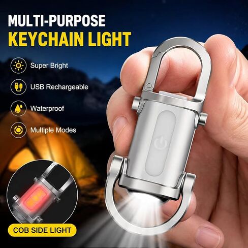 مصباح يدوي بسلسلة مفاتيح 1200 LM USB-C EDC مصباح يدوي صغير للجيب LED in Kuwait