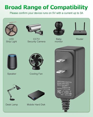 5V 3A USB C Power Supply Adapter with On/Off Switch for Raspberry Pi 4 in Saudi Arabia