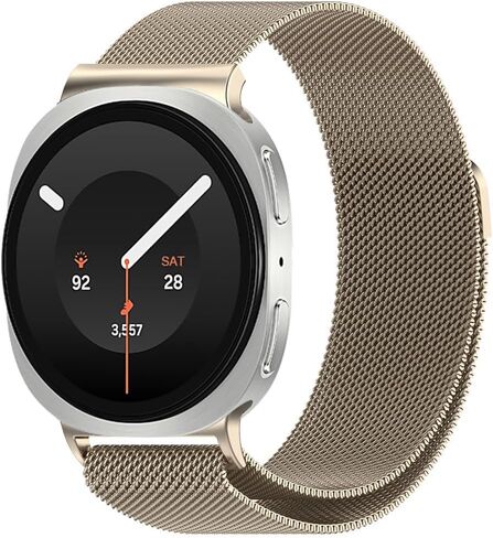 Mesh Band Compatible for Samsung Galaxy Watch 9/8 40mm 44mm/8 Classic 46mm, Stainless Steel Mesh Loop Adjustable Strap Wristband for Galaxy Watch 9/8 40mm 44mm/Watch 8 Classic 46mm Women Men in Saudi Arabia