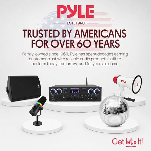 Pyle 72 Inch Pull Down Projector Screen | Manual Retractable Projector Screen, with Roll-Down Matte White Surface, Auto-Locking Height Adjustment, Wall or Ceiling Mount | Home Theater Accessories in Saudi Arabia