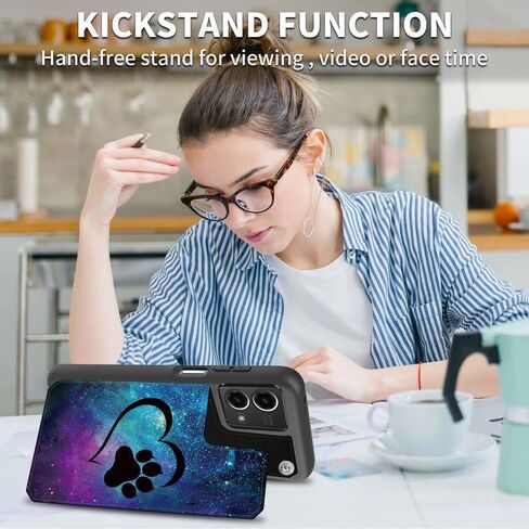 FUYOCWE Case for Motorola Moto G Stylus 5G 2023 Phone Case Wallet with Card Holder,Galaxy Dog Pawprint Love PU Leather Kickstand Card Slot Cover for Women Men (Dual Magnetic Clasp+RFID Blocking) in Saudi Arabia
