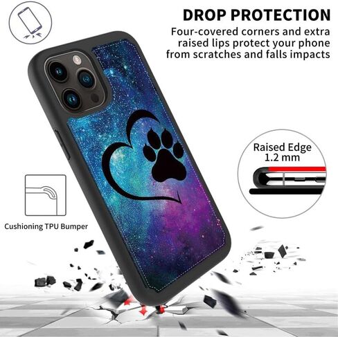 FUYOCWE Case for Motorola Moto G Stylus 5G 2023 Phone Case Wallet with Card Holder,Galaxy Dog Pawprint Love PU Leather Kickstand Card Slot Cover for Women Men (Dual Magnetic Clasp+RFID Blocking) in Saudi Arabia