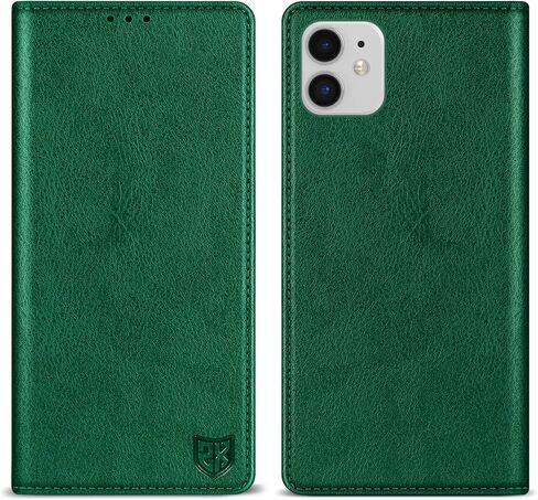 ZZXX for iPhone 11 Wallet Case Strong Magnetic 6.1 inch,Brown in Saudi Arabia