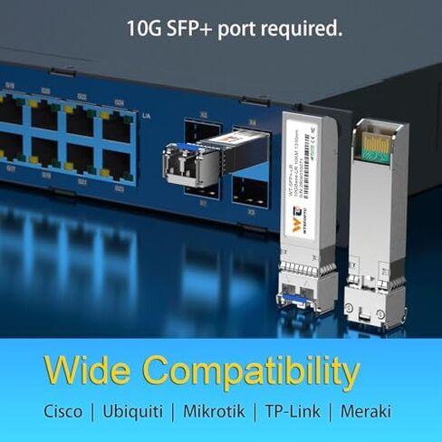 10G LR+ SR SFP Module Bundle, 10gb Single Mode Multimode LC SFP+ Fiber in Saudi Arabia
