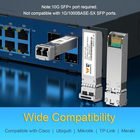 10G LR+ SR SFP Module Bundle, 10gb Single Mode Multimode LC SFP+ Fiber in Saudi Arabia