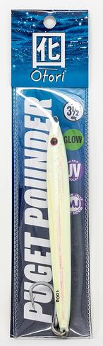 Otori Puget Sound Pounder Jig | Jigging Lure | Glow UV Paint | Assorted Sizes 45g/1.5oz, 70g/2.5oz, 100g/3.5oz & 130g/4.5oz | Fishing Jig | Jig for Halibut, Lingcod, Rockfish, Chinook, COHO & Salmon in Kuwait