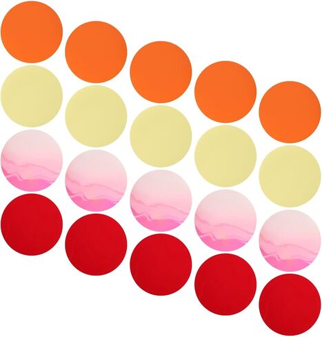 Light Filters 20pcs Color Correction Gel PVC Sheets for Lamps in Saudi Arabia
