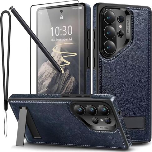 for Samsung Galaxy S26 Ultra Case Leather [Compatible with MagSafe] Upgraded N56 Stronger Magnet, Invisible Adjustable Kickstand, Slim Protective Cover (Brown) in Saudi Arabia