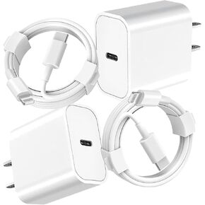 USB C Charger 2 Pack 20W Type C Wall Charger Block with 6FT Long USB C to Lightning Cable Compatible with iPhone 14 Pro/13 Pro/12 Pro Max/11/XS Max/XS/XR/X/8 in Kuwait