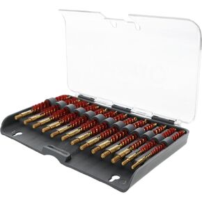 Tipton Nylon Best Bore Brush 13 Piece Set with Heavy-Duty Bristles, Long-Lasting, Chemical Resistant, Brass Construction, for Gun Maintenance, Cleaning, and Gunsmithing in Saudi Arabia