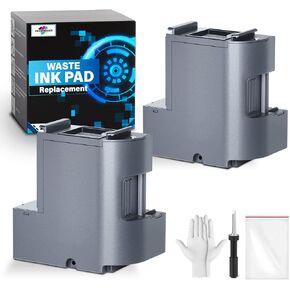 Waste Ink Pad Replacement with Reset Software for Ecotank ET-2850 ET-2760 ET-2750 ET-2700 ET2850 ET2760 ET2750 ET2700 2850 2760 2750 Printer, Maintenance Box with Reset Software (2 Packs) in Saudi Arabia
