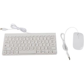 Optical Mouse Set with Wired Keyboard USB Ultra Slim Plug and Play for Office Work and Entertainment (#2) in Saudi Arabia