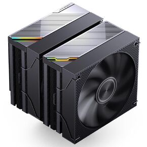 JONSBO CA90 Black Dual-Tower CPU Cooler,Mute Series air Cooling,CPU Fan H159mm,130mm PWM Fan CPU Air Cooler,6 Copper Heat Pipes Radiator, AM5/AM4/ Intel LGA115X/1200/1700/1851,D-TDP 270W in Saudi Arabia