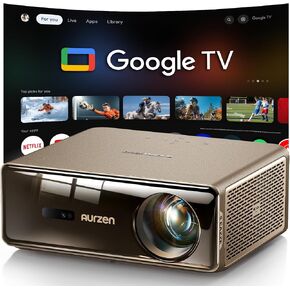 جهاز عرض Aurzen EAZZE D1 MAX 1000 ANSI Google TV مع دعم 4K وMEMC in Kuwait