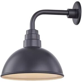 Dolan Designs Black Gooseneck Barn Light with 12" Dome Shade in Saudi Arabia