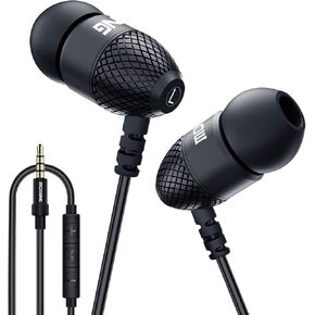 Wired Durable Metal Earbuds Headphones with Microphone and Volume Control in Saudi Arabia