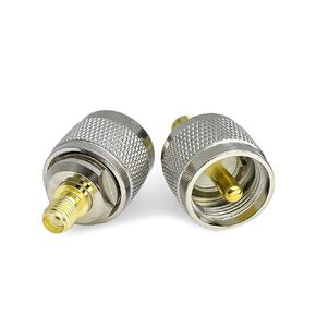 2PCS RF coaxial Coax SMA Female to UHF Male PL-259 Adapter in Kuwait