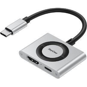 RayCue 2-in-1 USB C Hub, USB C to HDMI Adapter with HDMI 4K@60Hz & 100W PD Charging - Adapter for Laptop, MacBook, IPad (USB-C), iPhone 15/16, Tablets, Switch in Saudi Arabia