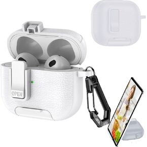Ysnzaq for Galaxy Buds 4 Pro Case & Buds 4 Case with Lock Leather PW Orange in Saudi Arabia