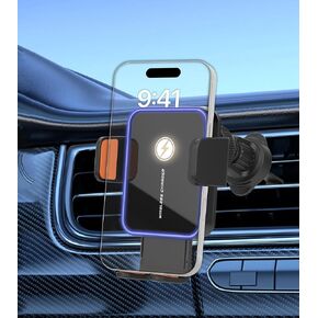 15W Auto-Clamping Wireless Car Charger Mount, Air Vent Cell Phone Holder in Kuwait