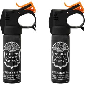 Police Magnum Self Defense Pepper Spray Fogger – Maximum Strength Personal Protection – Portable Non-Lethal Safety Gear – Made in USA – 2 Pack 3oz FM in Saudi Arabia