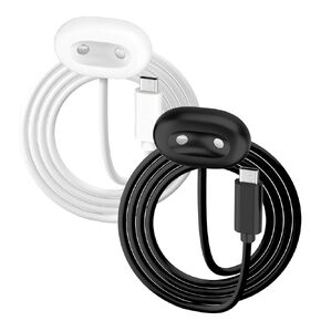 AWINNER Compatible for Google Pixel Watch 4 Charger, [2-Pack] Magnetic Charging Cable Smartwatch Accessories, Type C Fast Power Adapter Dock Wire, Black & White (3.3ft/1m) in Kuwait