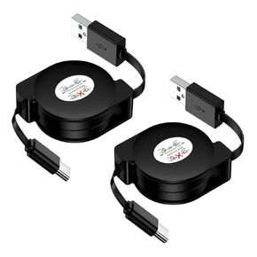 Retractable USB C Cable for Car,Android USB C to USB A Cord Fast Charging in Kuwait