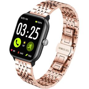 LYSANDRA for Spade & Co Health Smartwatch 4 Bands, 22mm Solid Stainless Steel Mesh Watch Band for Men Women Compatible for Spade & Co Health Smartwatch 4 in Saudi Arabia
