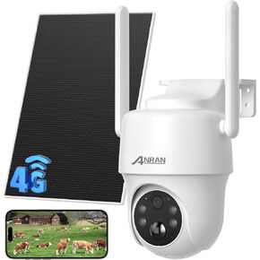 ANRAN 4G LTE Cellular Solar Security Camera Wireless Outdoor No WiFi Needed in Saudi Arabia