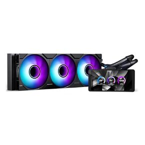 Phanteks Glacier One 360M25-LCD AIO Liquid CPU Cooler, 6" IPS LCD HD Display, 120mm M25 Gen2 D-RGB Fans, High-Performance Copper Cold Plate, Intel & AMD Compatible, Black in Saudi Arabia