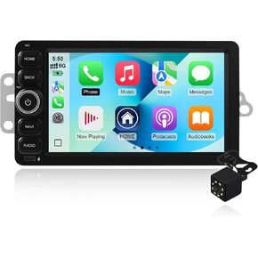 2+64G Android 14 Double Din Car Stereo for Chevrolet Silverado Impala Tahoe GMC Sierra Yukon Hummer H2 with 7 Inch IPS Touchscreen Radio Built-in Wireless Carplay/Android Auto/Bluetooth/FM/AUX/SWC in Saudi Arabia
