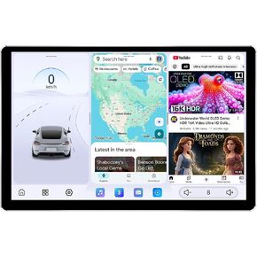 JOYING 12.95" Single Din Car Radio, HD QLED Touch Screen, Android 13 Car Stereo 12GB+256GB Car Audio Receivers, with CarPaly & Android Auto, GPS Navigation, Bluetooth, AM/FM, DSP, SWC(JY-UTS14N12) in Saudi Arabia