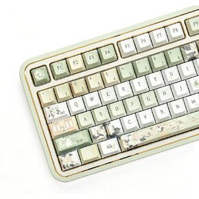 PBT Keycap Chinese Design, Blue and White Key Cap for Keyboard in Kuwait