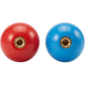 2Pcs 35mm Joystick Ball Top ABS Metal Threaded Knob Replacement Arcade Game Controller Sticks Handle Rocker Round Head(Red+Blue) in Saudi Arabia