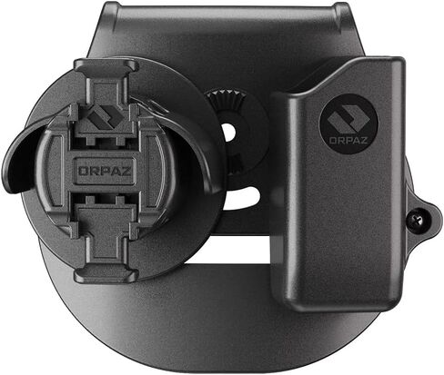 Orpaz Handcuff Holster, Handcuff Holder, for DS Polymer Mags, 9mm Mag Pouch Combo - Unisex - Will Improve Your Tactical Appearance in Kuwait