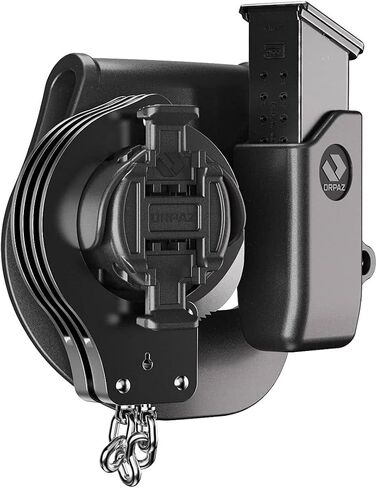 Orpaz Handcuff Holster, Handcuff Holder, for DS Polymer Mags, 9mm Mag Pouch Combo - Unisex - Will Improve Your Tactical Appearance in Kuwait