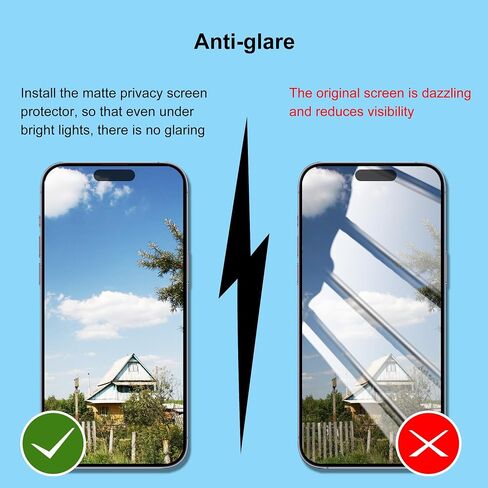 2-Pack Matte Anti-Blue Light Screen Protector for iPhone 17 Pro Max in Saudi Arabia