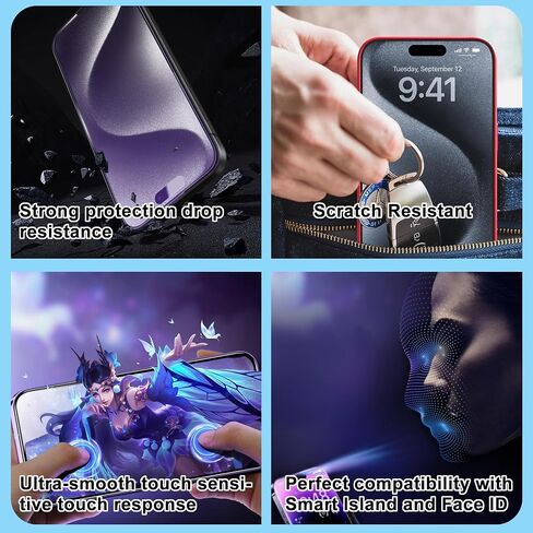 2-Pack Matte Anti-Blue Light Screen Protector for iPhone 17 Pro Max in Saudi Arabia