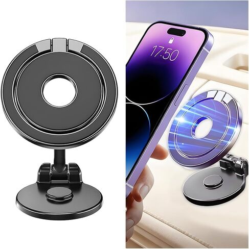 Foldable 360-Degree Magnetic Dashboard Phone Mount, Style A in Saudi Arabia
