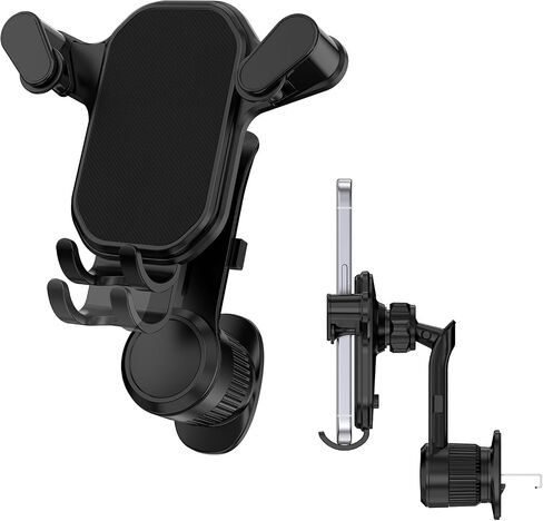 LENTION Car Phone Holder Mount, Air Vent Phone Holder for Car with 360 Rotation Arm, Compatible with iPhone 17/16/15/Samsung Galaxy, Thick Case Friendly & One-Hand Operation for Safe Driving(G21-V02) in Saudi Arabia